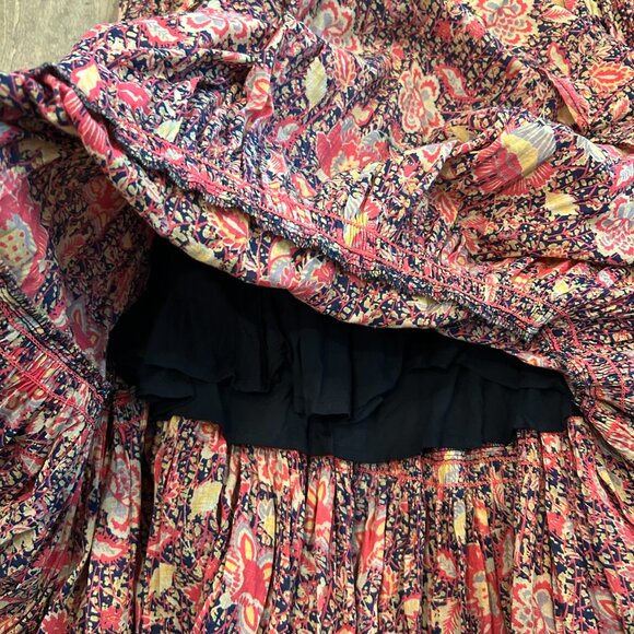 FREE PEOPLE tiered boho floral maxi dress (XS) - Picture 6 of 7